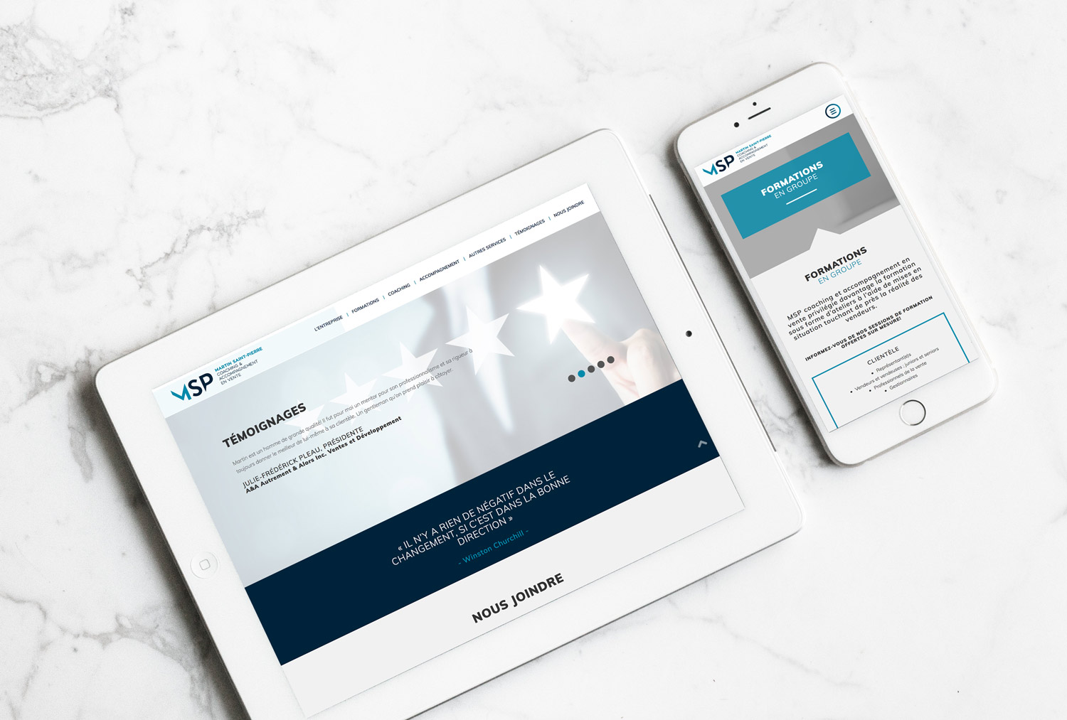 Martin Saint-Pierre coaching & accompagnement en vente - Site web